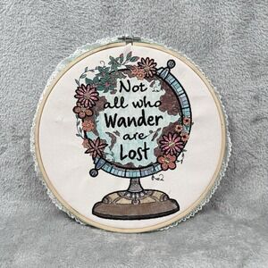 Not All Who Wander Are Lost Cross Stitch Picture Decor Where the Wild Things Are